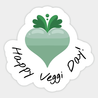 Happy Veggi Day Sticker